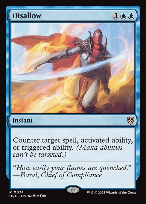 Disallow ~ Commander: Aetherdrift [ NM ] [ Magic MTG ]