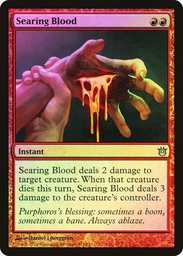 FOIL Searing Blood ~ Born of the Gods [ Excellent ] [ Magic MTG ]