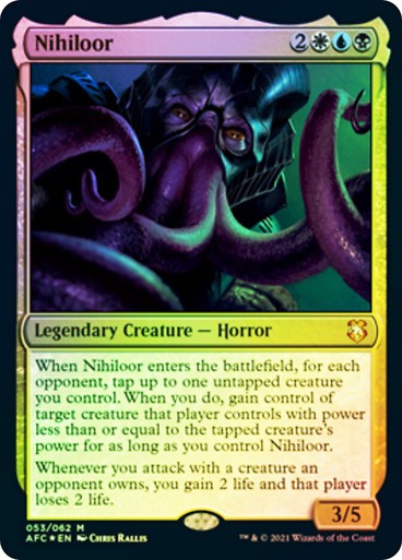 FOIL Nihiloor ~ Commander: Adventures Forgotten Realms [ NM ] [ Magic MTG ]