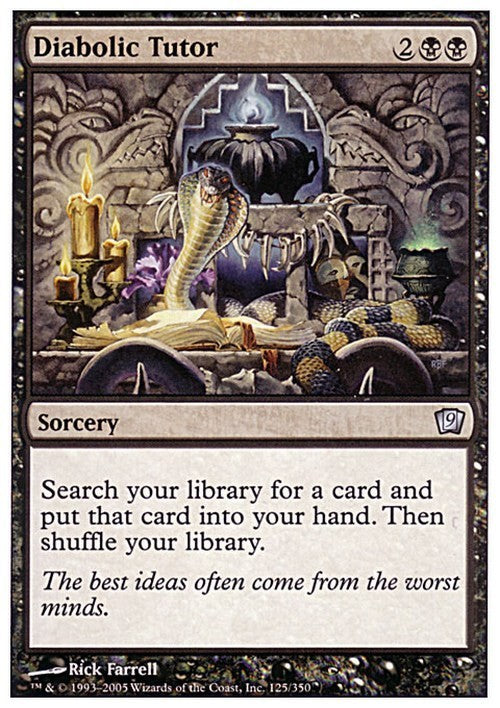 Diabolic Tutor ~ Ninth Edition [ Excellent ] [ Magic MTG ]