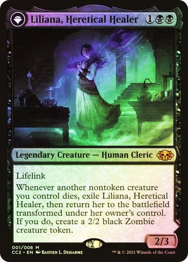 FOIL Liliana, Heretical Healer ~ Commander Collection: Black [ NM ] [ MTG ]