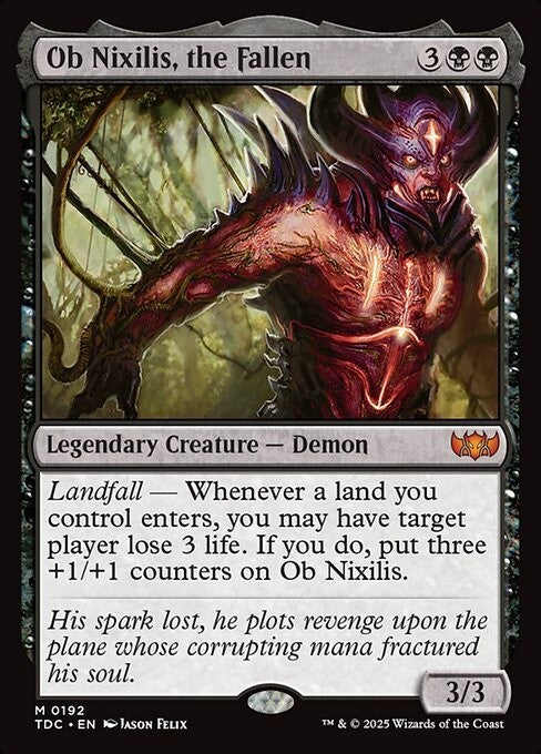 Ob Nixilis, the Fallen ~ Commander: Tarkir: Dragonstorm [ NM ] [ Magic MTG ]