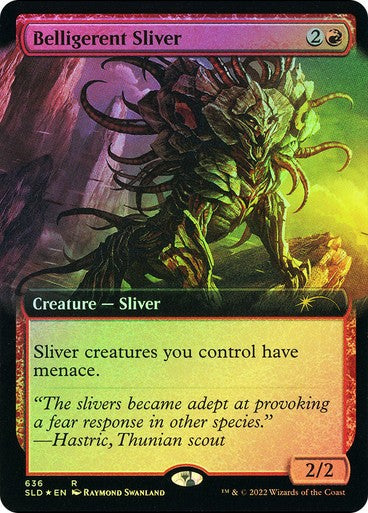 FOIL Belligerent Sliver ~ Secret Lair [ NearMint ] [ Magic MTG ]