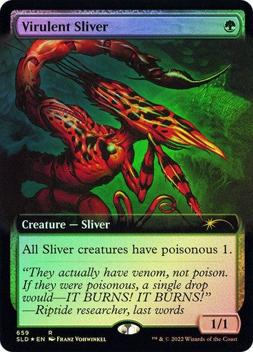FOIL Virulent Sliver ~ Secret Lair [ NearMint ] [ Magic MTG ] - London Magic Traders Ltd