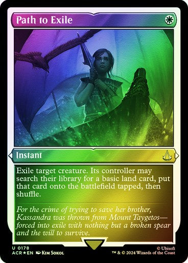 FOIL ETCHED Path to Exile ~ Assassin's Creed [ NM ] [ Magic MTG ]