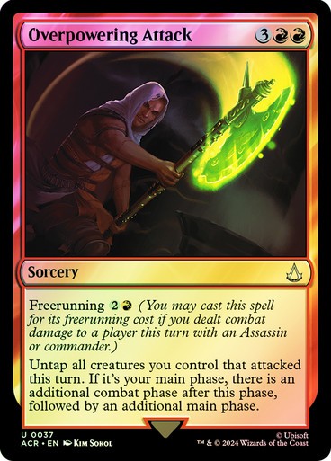 FOIL Overpowering Attack ~ Assassin's Creed [ NM ] [ Magic MTG ]