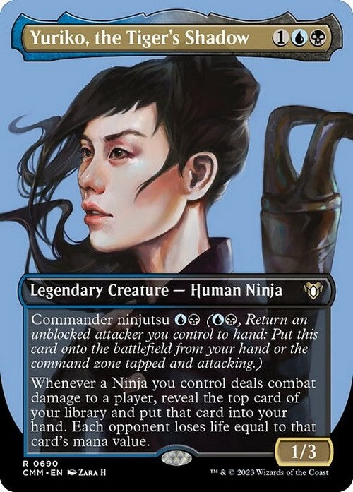 BORDERLESS Yuriko, the Tiger's Shadow ~ Commander Masters [ NM ] [ MTG ]