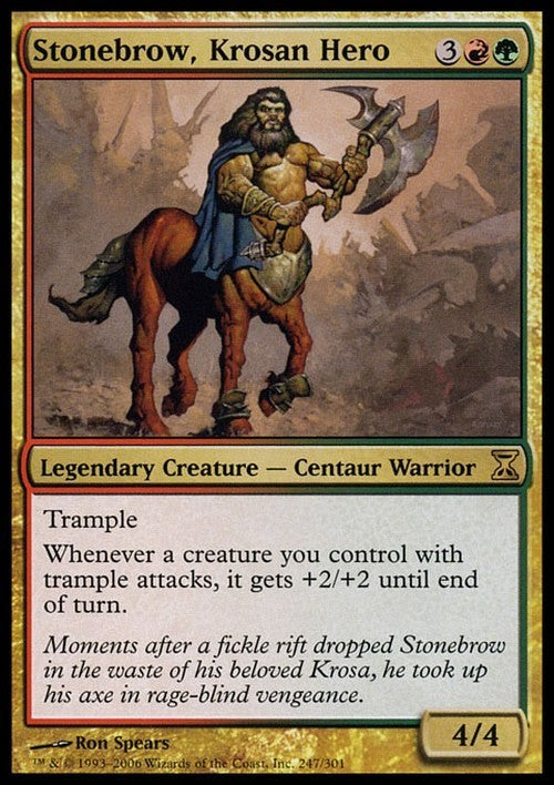 Stonebrow, Krosan Hero ~ Time Spiral [ Excellent ] [ Magic MTG ]