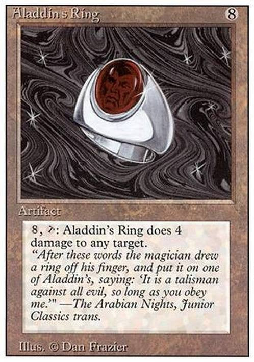 Aladdin's Ring ~ Revised [ Excellent ] [ Magic MTG ]