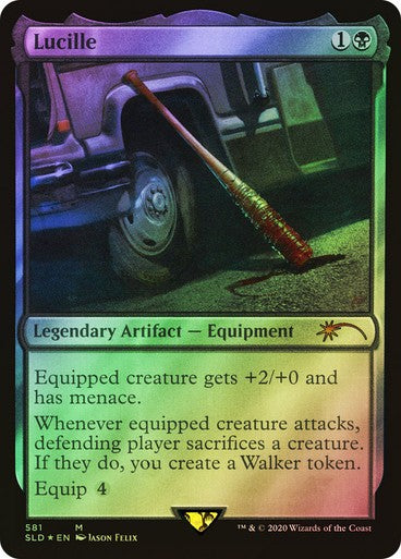 FOIL Lucille ~ Secret Lair: The Walking Dead [ PLAYED ] [ Magic MTG ]