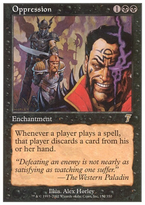 Oppression ~ Seventh Edition [ Excellent ] [ Magic MTG ]