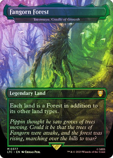 FOIL Fangorn Forest (Yavimaya, Cradle of Growth) ~ The Lord of the Rings [ MTG ]