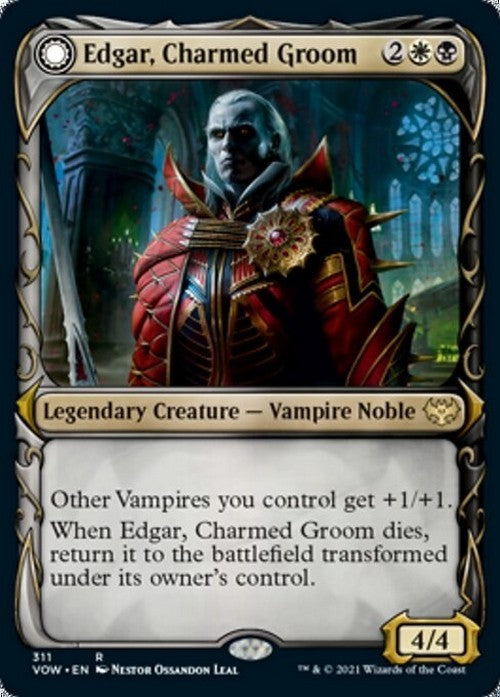 SHOWCASE Edgar, Charmed Groom / Markov's Coffin ~ Crimson Vow [ NM ] [ MTG ]