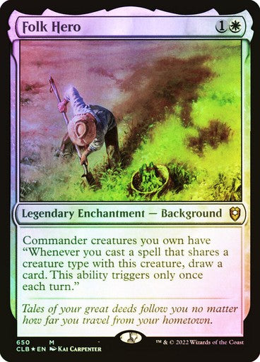 FOIL Folk Hero ~ Commander Legends 2 [ Excellent ] [ Magic MTG ]