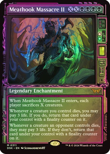 FOIL SHOWCASE Meathook Massacre II ~ Duskmourn [ Excellent ] [ Magic MTG ]