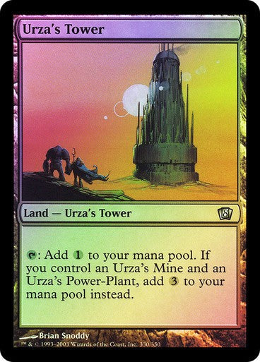FOIL Urza's Tower ~ Eighth Edition [ PLAYED ] [ Magic MTG ]