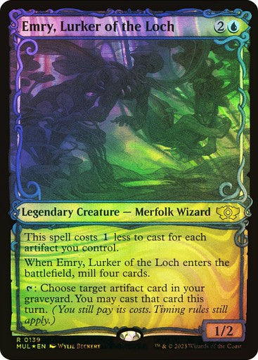 FOIL HALO Emry, Lurker of the Loch ~ Multiverse Legends [ EX ] [ Magic MTG ]