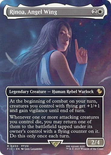 BORDERLESS Rinoa, Angel Wing ~ Final Fantasy [ NM ] [ Magic MTG ]