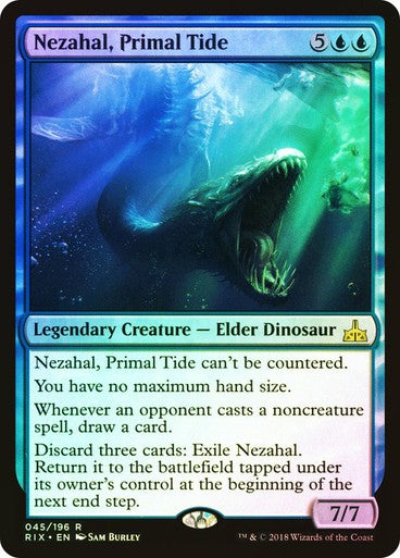 FOIL Nezahal, Primal Tide ~ Rivals of Ixalan [ NearMint ] [ Magic MTG ]