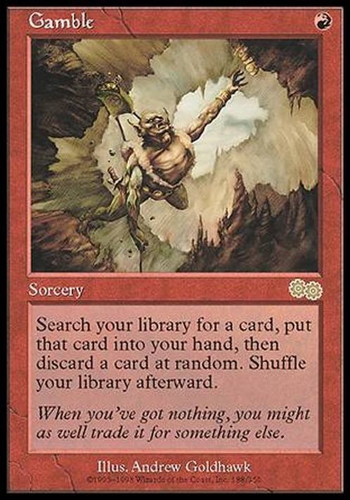 Gamble  ~ Urza's Saga [ PLAYED ] [ Magic MTG ]