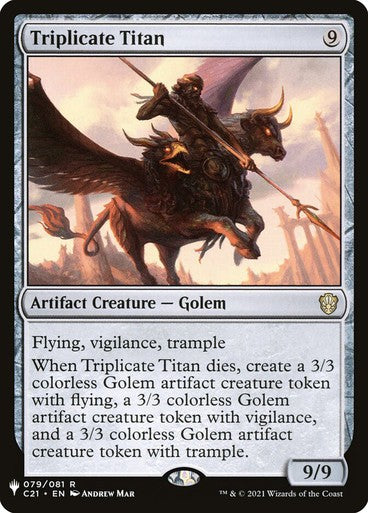 Triplicate Titan ~ The List [ NearMint ] [ Magic MTG ]