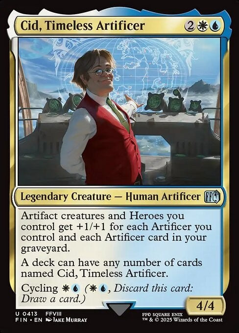 Cid, Timeless Artificer #413 ~ Final Fantasy [ NM ] [ Magic MTG ]
