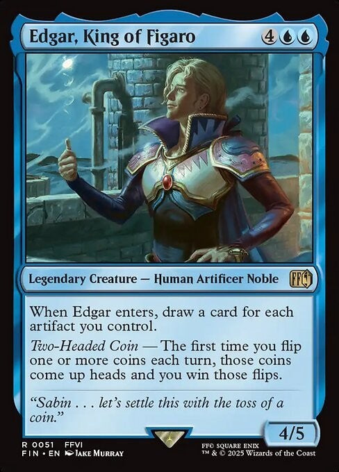 Edgar, King of Figaro ~ Final Fantasy [ NM ] [ Magic MTG ]