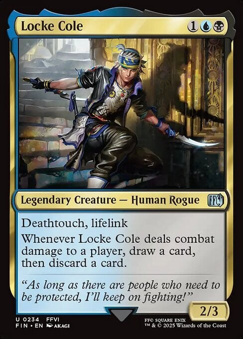Locke Cole ~ Final Fantasy [ NM ] [ Magic MTG ]