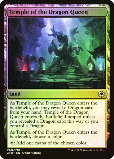 FOIL Temple of the Dragon Queen ~ Adventures in the Forgotten Realms [ NM ]