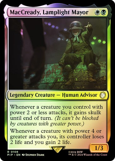 FOIL MacCready, Lamplight Mayor ~ Commander: Fallout [ NearMint ] [ Magic MTG ]