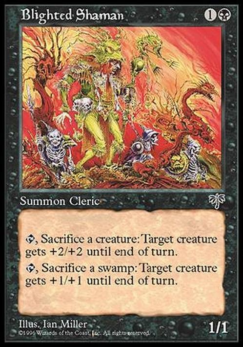 Blighted Shaman ~ Mirage [ Excellent ] [ Magic MTG ]