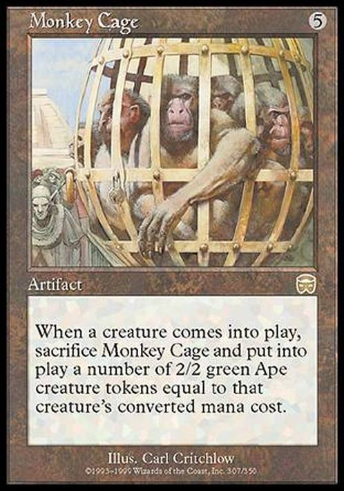 Monkey Cage ~ Mercadian Masques [ Excellent ] [ Magic MTG ]