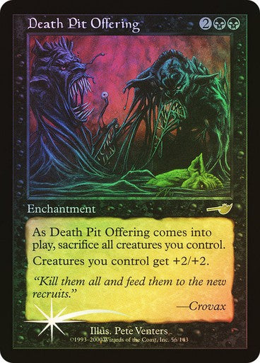 FOIL Death Pit Offering ~ Nemesis [ PLAYED ] [ Magic MTG ]