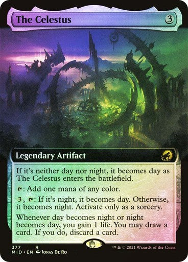 FOIL BORDERLESS The Celestus ~ Midnight Hunt [ NearMint ] [ Magic MTG ]