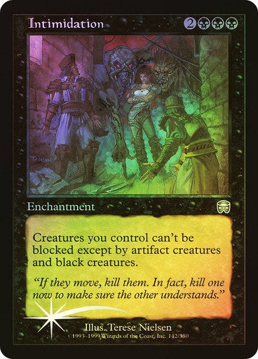 FOIL Intimidation ~ Mercadian Masques [ Excellent ] [ Magic MTG ]