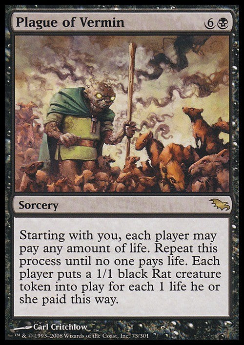 Plague of Vermin ~ Shadowmoor [ Excellent ] [ Magic MTG ]