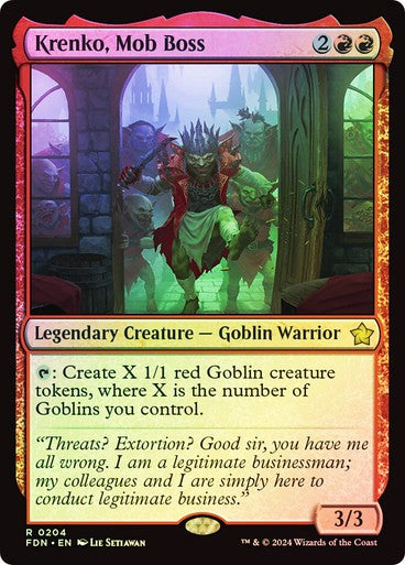 FOIL Krenko, Mob Boss ~ Foundations [ NearMint ] [ Magic MTG ]