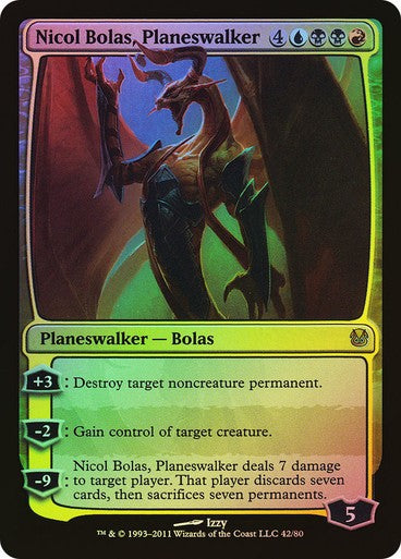 FOIL Nicol Bolas, Planeswalker ~ Duel Decks [ Excellent ] [ Magic MTG ]
