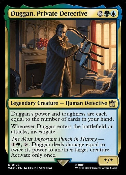 Duggan, Private Detective ~ Commander: Doctor Who [ NearMint ] [ Magic MTG ]