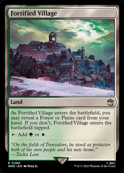 Fortified Village ~ Commander: Doctor Who [ NearMint ] [ Magic MTG ]