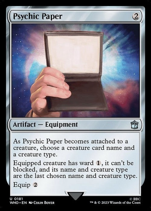 Psychic Paper ~ Commander: Doctor Who [ NearMint ] [ Magic MTG ]