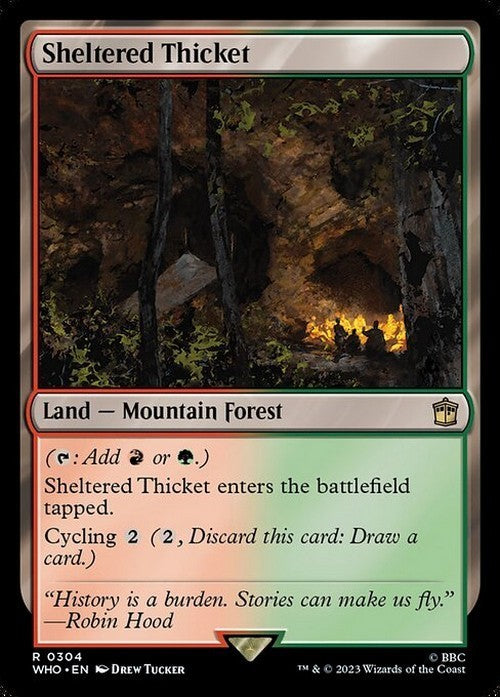 Sheltered Thicket ~ Commander: Doctor Who [ NearMint ] [ Magic MTG ]