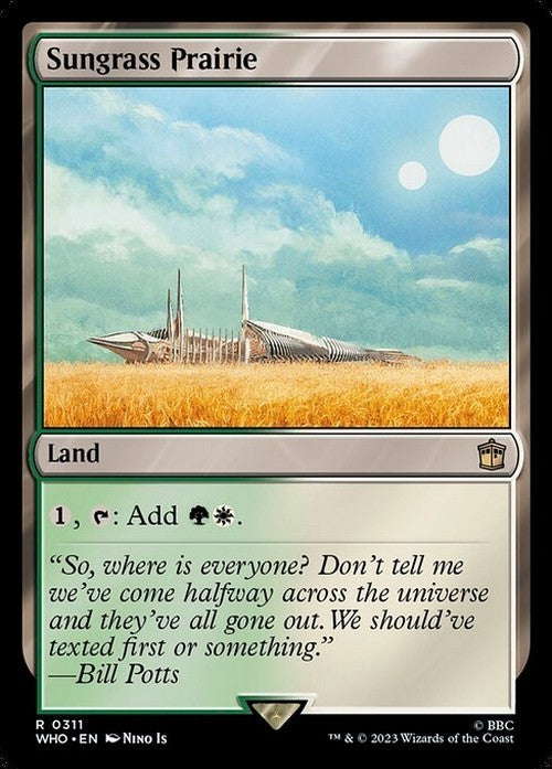 Sungrass Prairie ~ Commander: Doctor Who [ NearMint ] [ Magic MTG ]
