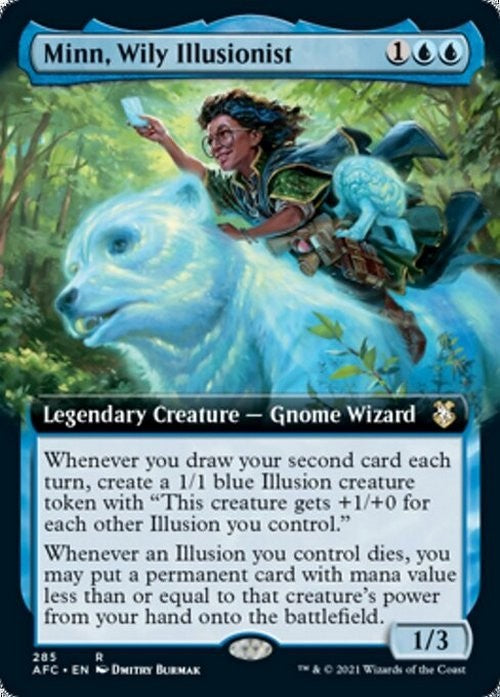 BORDERLESS Minn, Wily Illusionist ~ Commander: Adventures Forgotten Realms