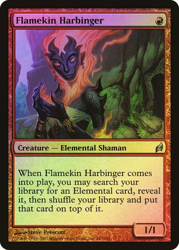 FOIL Flamekin Harbinger ~ Lorwyn [ GOOD ] [ Magic MTG ]