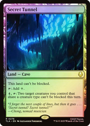 FOIL Secret Tunnel ~ Avatar: The Last Airbender [ NearMint ] [ Magic MTG ]