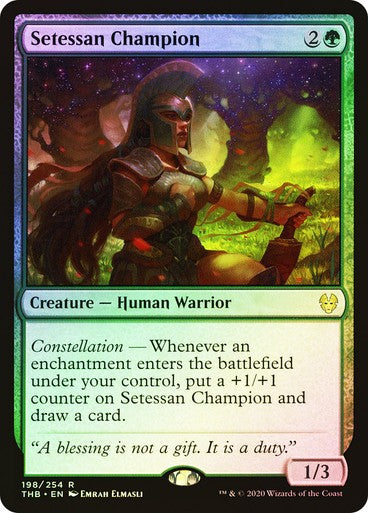 FOIL Setessan Champion ~ Theros Beyond Death [ NearMint ] [ Magic MTG ]