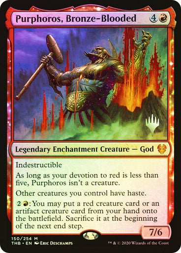 FOIL Purphoros, Bronze-Blooded ~ PROMO PACK [ Excellent ] [ Magic MTG ]