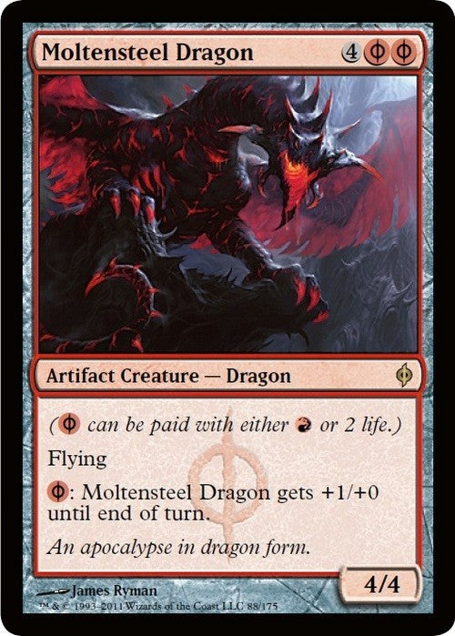 Moltensteel Dragon ~ New Phyrexia [ Excellent ] [ Magic MTG ]