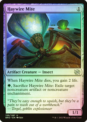 FOIL Haywire Mite ~ The Brothers' War [ NearMint ] [ Magic MTG ]